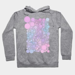 Pastel Cotton Candy Polka Dot Bubble Pattern Hoodie